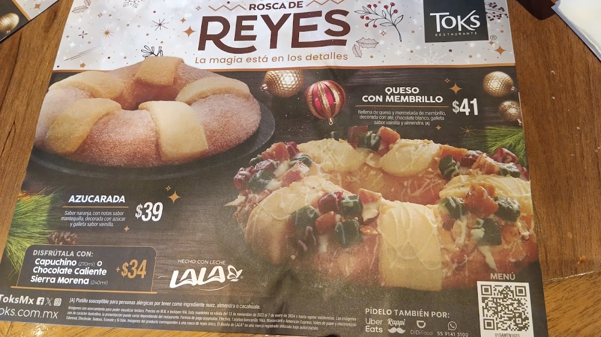Toks plaza portales Menu - Image 1